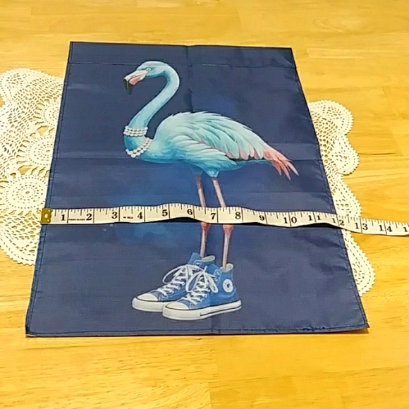 Political Memorabilia - Blue Flamingo Kamala Harris Garden Flag NWOT - Picture 2 of 3